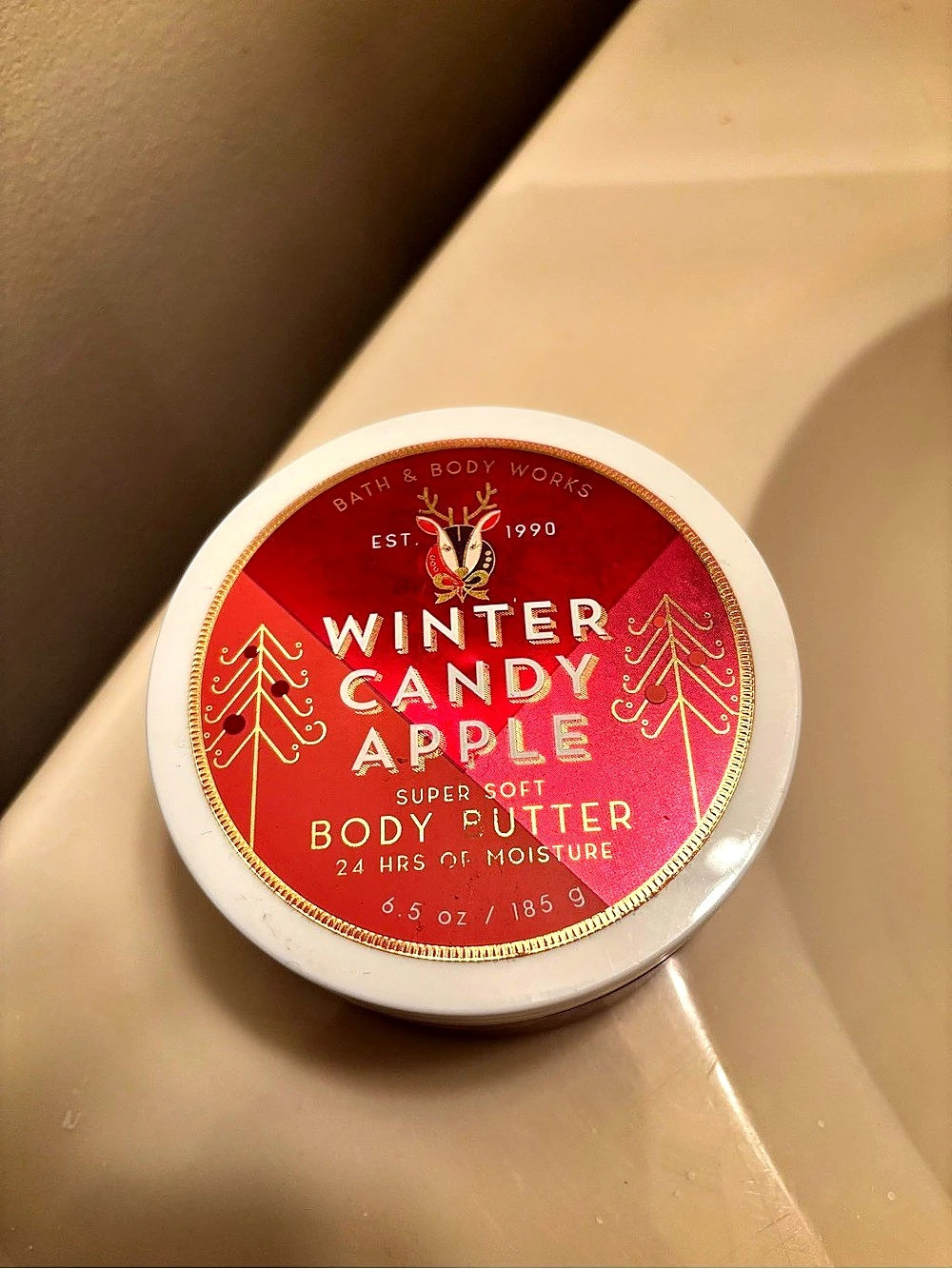 New never used Bath and body works Winter Candy Apple Super Soft Body Butter